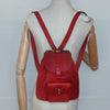 Secondhand Gucci Bamboo Red Suede Bag