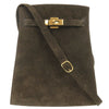 Secondhand Hermès Kelly Sport Brown Suede Bag
