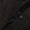Secondhand Karen Millen Brown Monogram Jacquard Belted Trench Coat