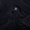 Secondhand Yves Saint laurent Black Velvet Dress with Ruffle Shoulders and High-Low Skirt - '80s