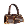 Secondhand Celine Leopard Print Ella Satchel Bag - '00s