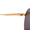 Cartier Vintage Mayfair Round Half Frame Gold Sunglasses - '90s
