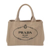 Secondhand Prada Canapa Beige Canvas Bag
