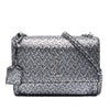 Saint Laurent Medium Metallic Woven Leather Monogram Sunset Crossbody Secondhand