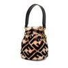 Fendi Mini Zucca Shearling Mon Tresor Bucket Bag Secondhand