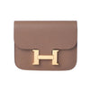 Secondhand Hermès Constance Slim Belt Wallet in Taupe Epsom Leather with Gold Hardware - '20s
