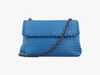 Bottega Veneta olimpia cuir bleu