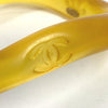 Secondhand Chanel Coco Mark Yellow Plastic Jewelry
