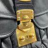 Secondhand Miu Coffer Black Leather Bag