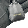 Secondhand Miu Coffer Black Leather Bag