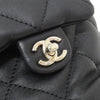 Secondhand Chanel Drawstring Black Leather Bag