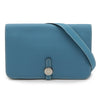 Secondhand Hermès Dogon Blue Leather Bag