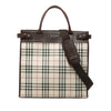 Secondhand Burberry House Check Canvas Convertible Tote