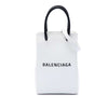 Balenciaga Mini Calfskin Logo Shopping Phone Holder Secondhand