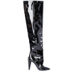 Secondhand Saint Laurent Fall 2017 Black Patent Leather Over-the-Knee Boots - '10s