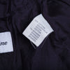 Secondhand Blumarine Navy Velvet Skirt Suit With Fur Cuffs - '00s