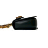Secondhand Gucci Bamboo Navy Leather Bag