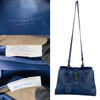 Secondhand Bottega Veneta Roma Blue Leather Bag