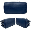 Secondhand Bottega Veneta Roma Blue Leather Bag