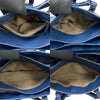 Secondhand Bottega Veneta Roma Blue Leather Bag