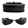 Secondhand Gucci Bamboo Black Leather Bag