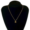 Secondhand Chanel Coco Mark Gold Plated Jewelry