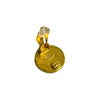 Secondhand Chanel Coco Mark Black Gold Plated Jewelry