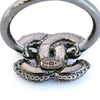 Secondhand Chanel Coco Mark Black Metal Jewelry