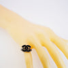 Secondhand Chanel Coco Mark Black Metal Jewelry