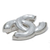 Secondhand Chanel CC Brooch Silver Metal Jewelry
