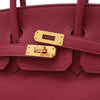 Secondhand Hermès Birkin 25 Red Leather Bag