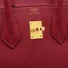 Secondhand Hermès Birkin 25 Red Leather Bag