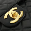 Secondhand Chanel Single flap Black Leather Bag
