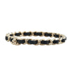 Secondhand Chanel Coco Mark Black Leather Jewelry