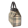 Secondhand Burberry Nova Check Beige Canvas, Leather Bag