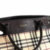 Secondhand Burberry Nova Check Beige Canvas, Leather Bag