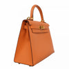 Secondhand Hermès Kelly 28 Orange Leather Bag