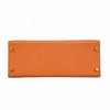 Secondhand Hermès Kelly 28 Orange Leather Bag