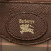 Secondhand Burberry Vintage Check Beige Canvas, Leather Bag