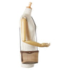 Secondhand Burberry Vintage Check Beige Canvas, Leather Bag
