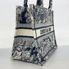 Secondhand Dior Book Tote Navy Canvas Bag