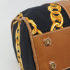 Secondhand Céline Macadam Navy Canvas Bag