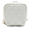 Chanel CC Quilted Lambskin Cube Zip Clutch with Chain Secondhand