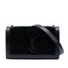 Saint Laurent Suede Monogram Book Bag Secondhand