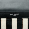 Saint Laurent Medium Striped Ponyhair and Calfskin Monogram Sunset Crossbody Secondhand