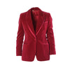 Secondhand Gucci by Tom Ford Red Cotton Velvet Pantsuit - '90s