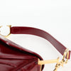 Secondhand Dior Saddle Burgundy Patent Leather Bag
