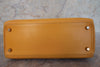 Secondhand Hermes Kelly Handbag Yellow Courchevel with Gold Hardware