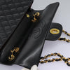 Secondhand Chanel Jumbo Black Leather Bag