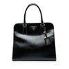 Prada Saffiano Vernice Open Pyramid Convertible Tote Secondhand